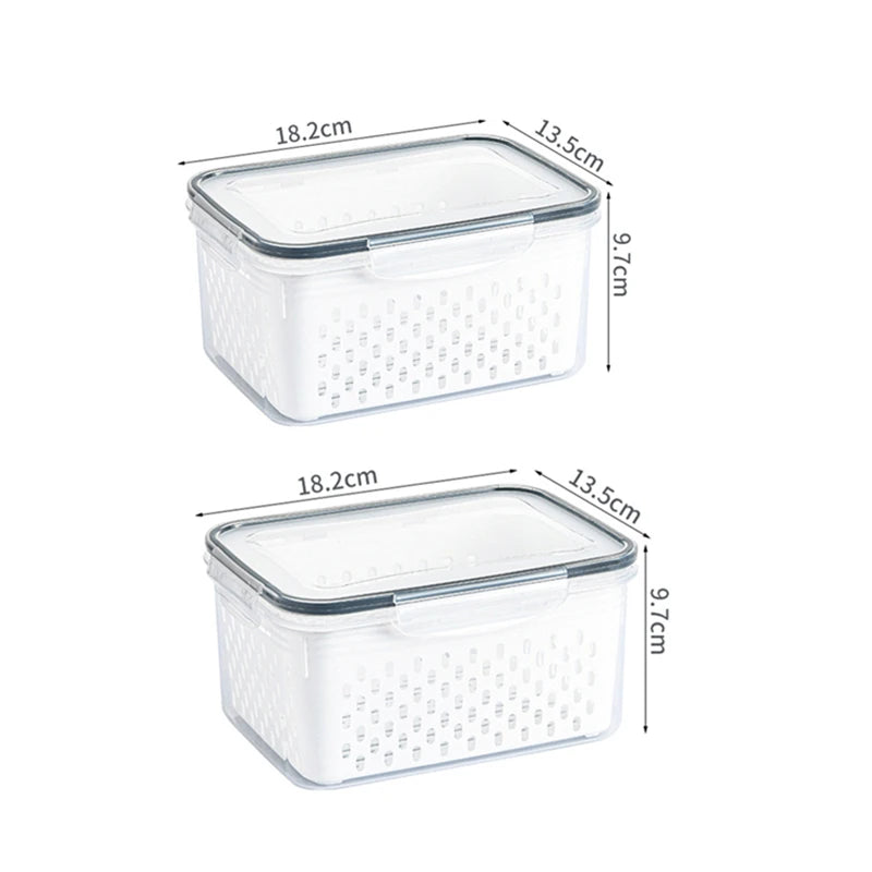 Caixa de armazenamento para geladeira 850ml | 1750ml | 3300ml
