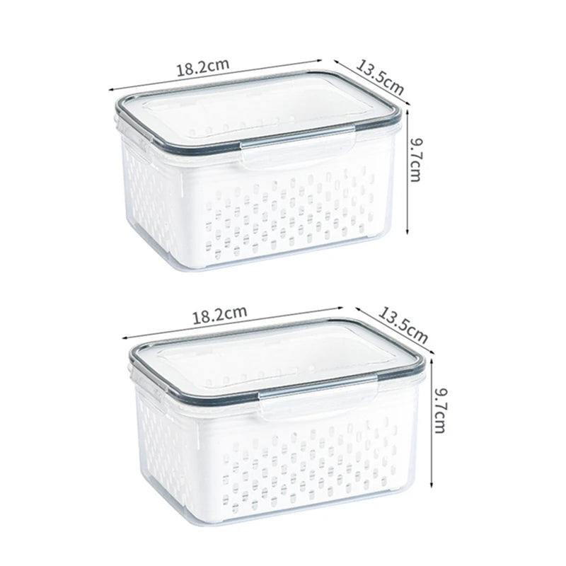 Caixa de armazenamento para geladeira 850ml | 1750ml | 3300ml