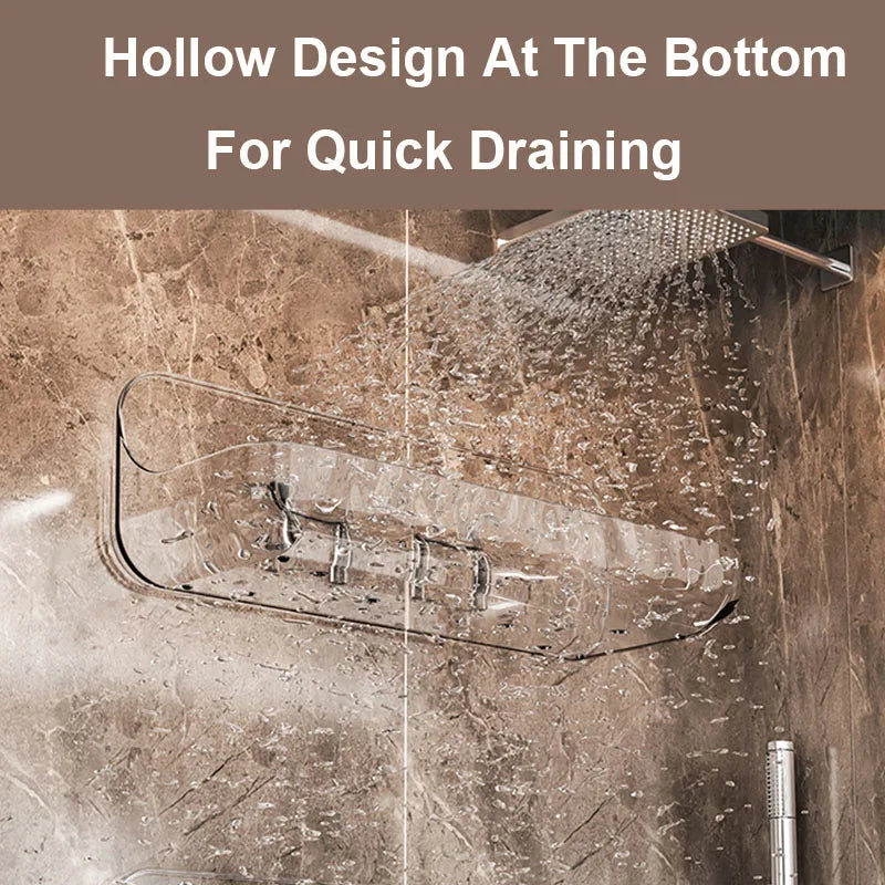 Suporte para cosméticos, shampoo, fixado na parede