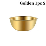 Tigelas de salada de aço inoxidável de 17/19/22 cm