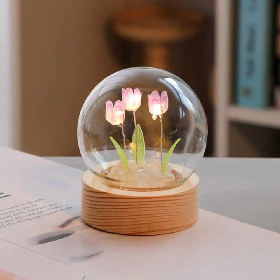 Decoração de Tulipa com Luz