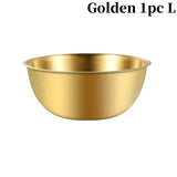 Tigelas de salada de aço inoxidável de 17/19/22 cm