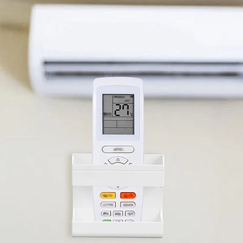 Suporte de parede multifuncional para controles remotos e celulares