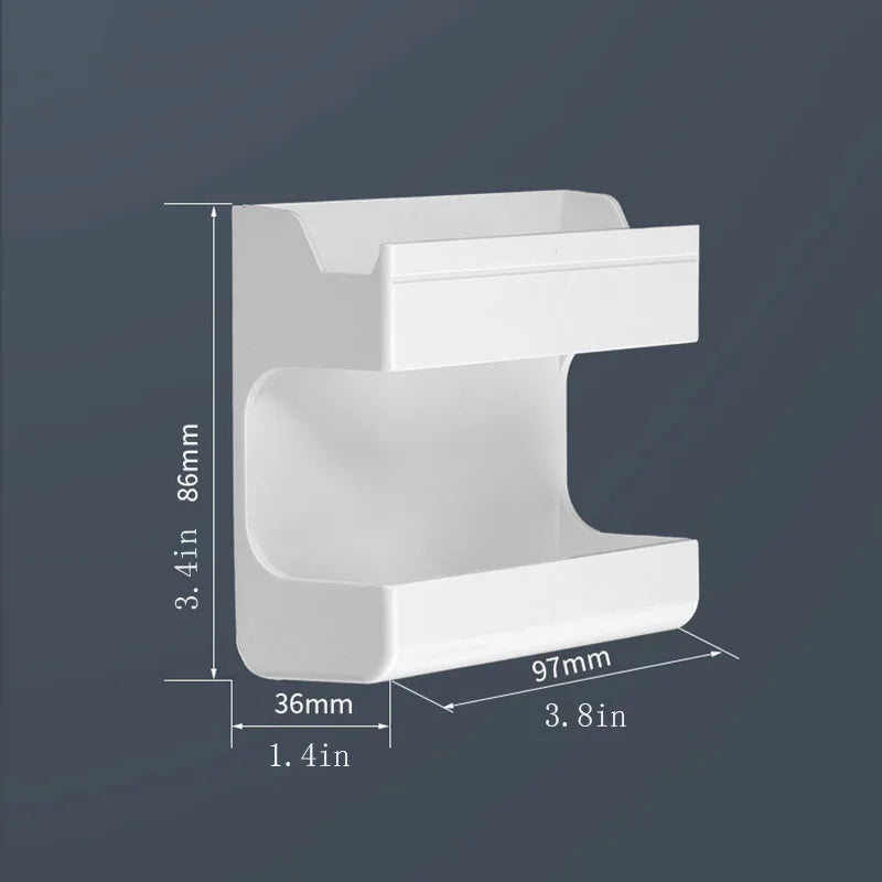 Suporte de parede multifuncional para controles remotos e celulares