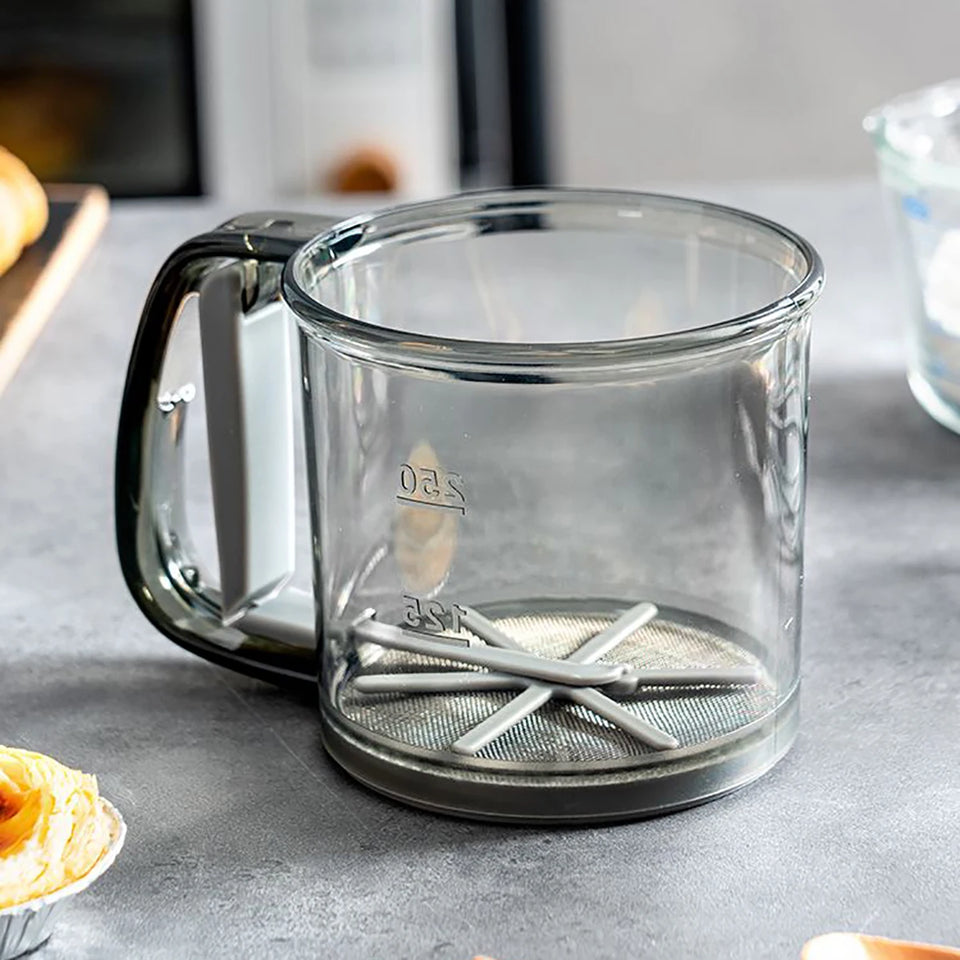 Peneira portátil para farinha