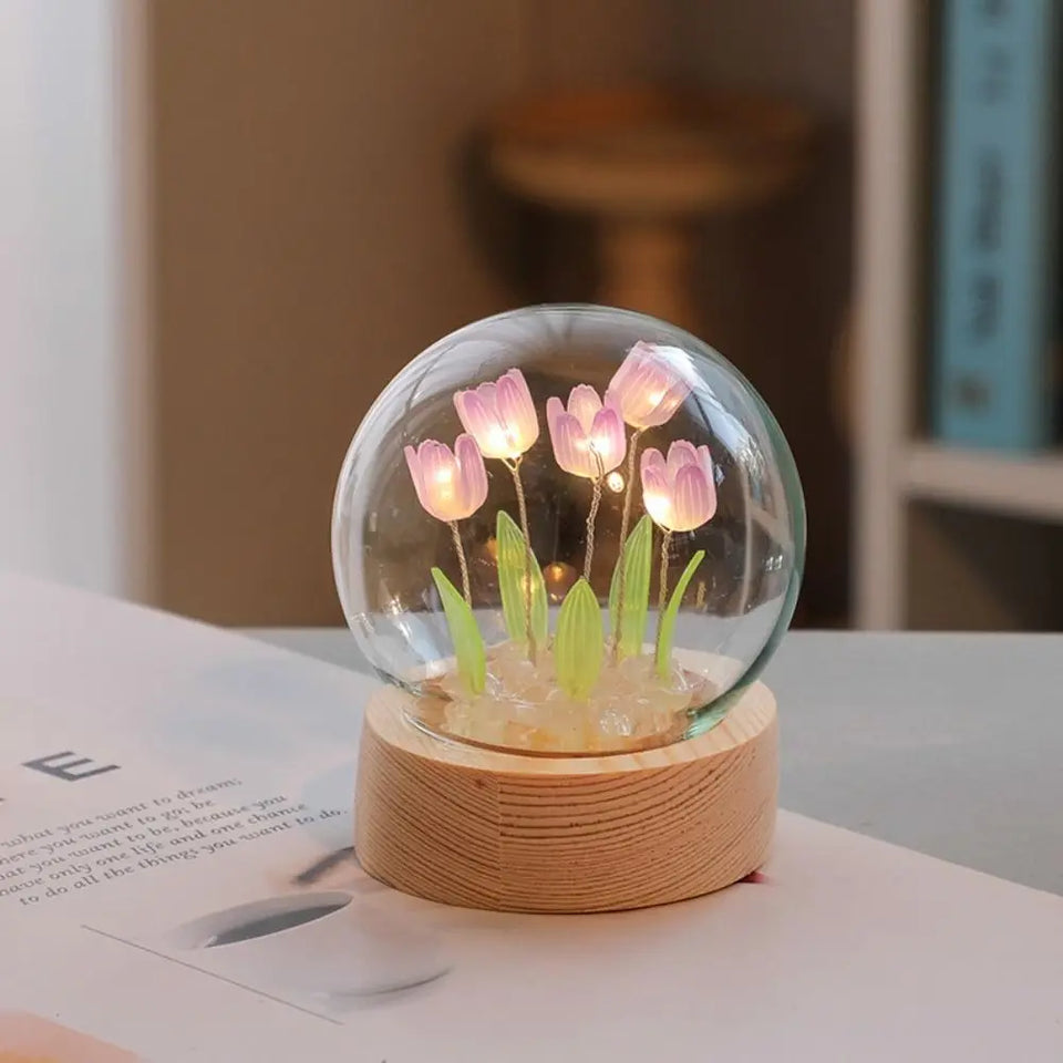 Decoração de Tulipa com Luz