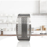 Prensa de alho em aço inoxidável, picador manual